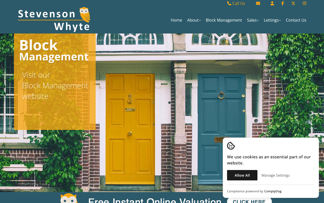 Stevenson Whyte Estate Agents Manchester screenshot