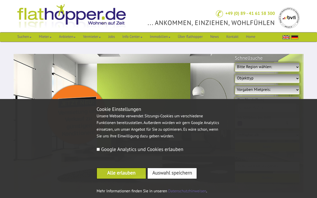 Flathopper - Wohnen auf Zeit — Web Directory