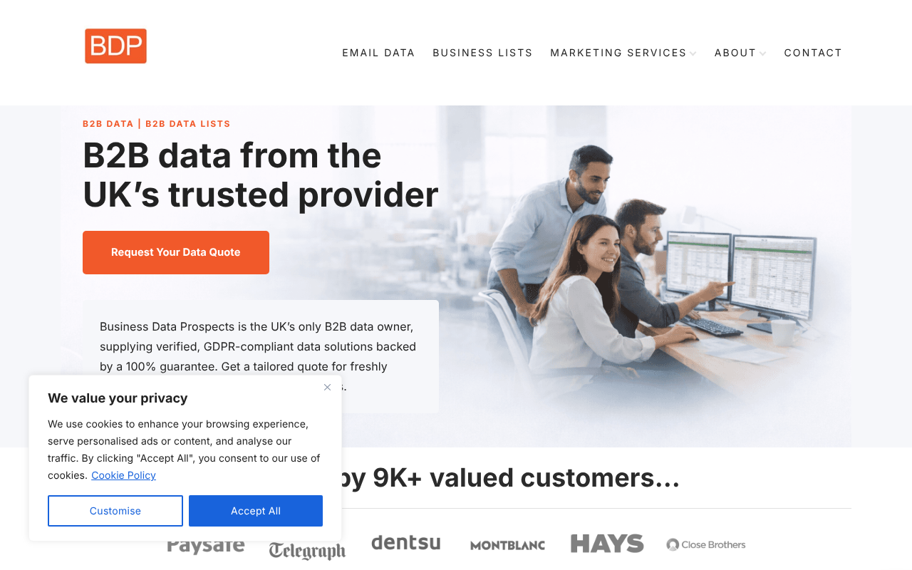 Business Data Prospects screenshot