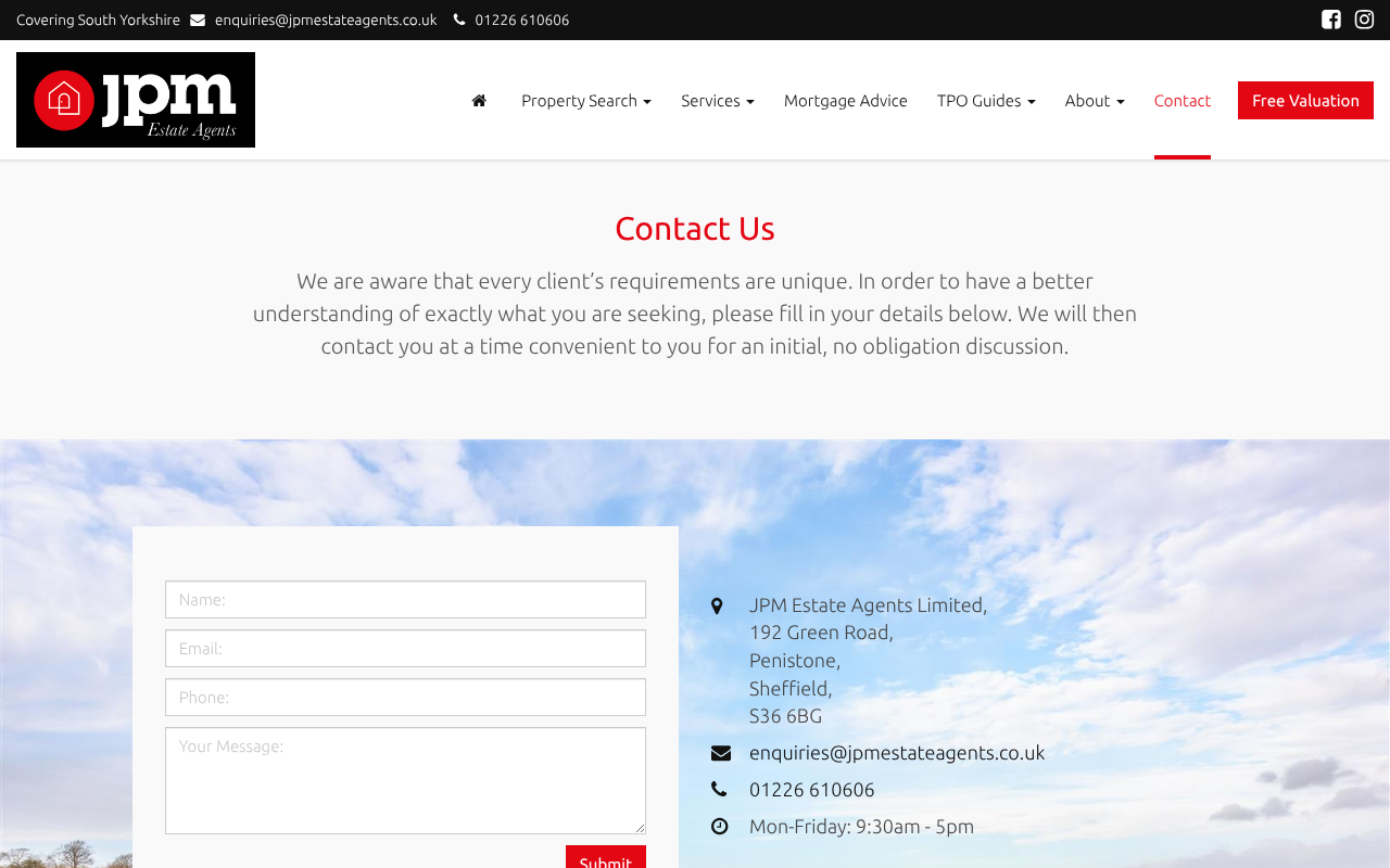 JPM Estate Agents — Web Directory