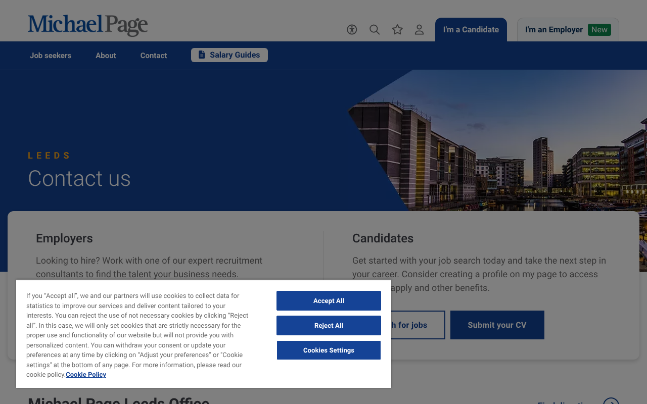 Michael Page, Recruitment Agency Sheffield - now operated from Leeds — Web Directory