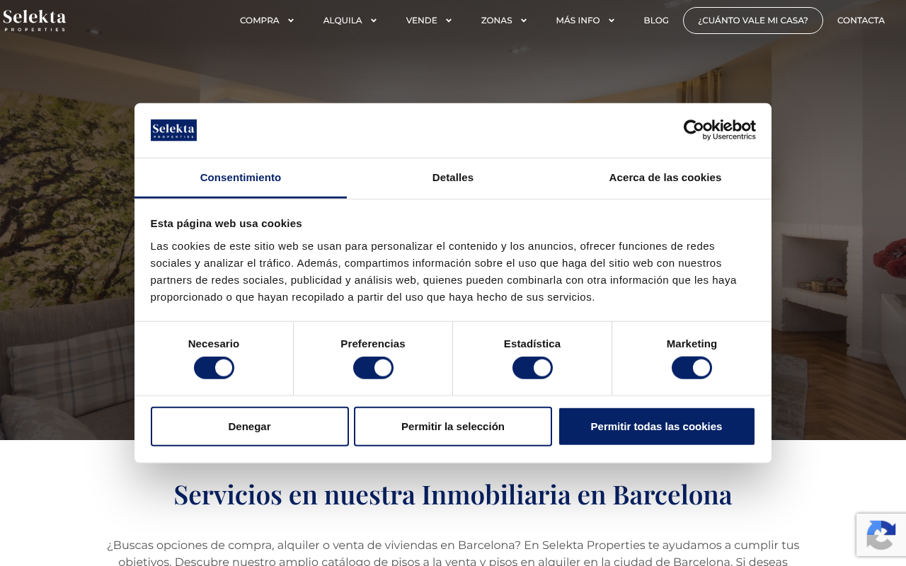 Selekta Properties: Agencia Inmobiliaria en Barcelona screenshot