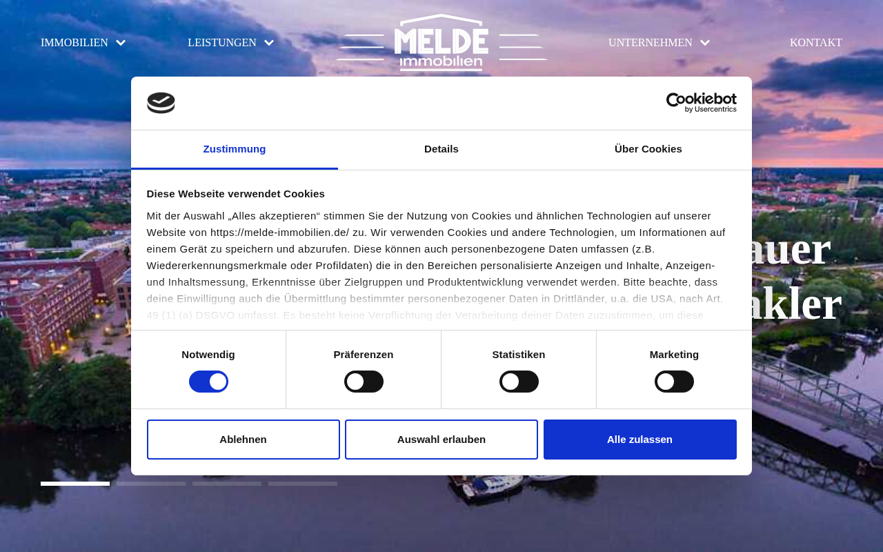 Melde Immobilien - Immobilienmakler Spandau screenshot