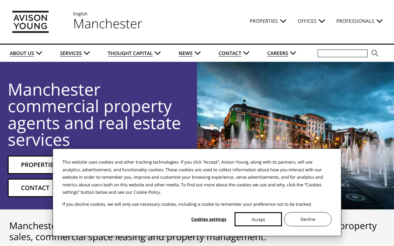 Avison Young screenshot