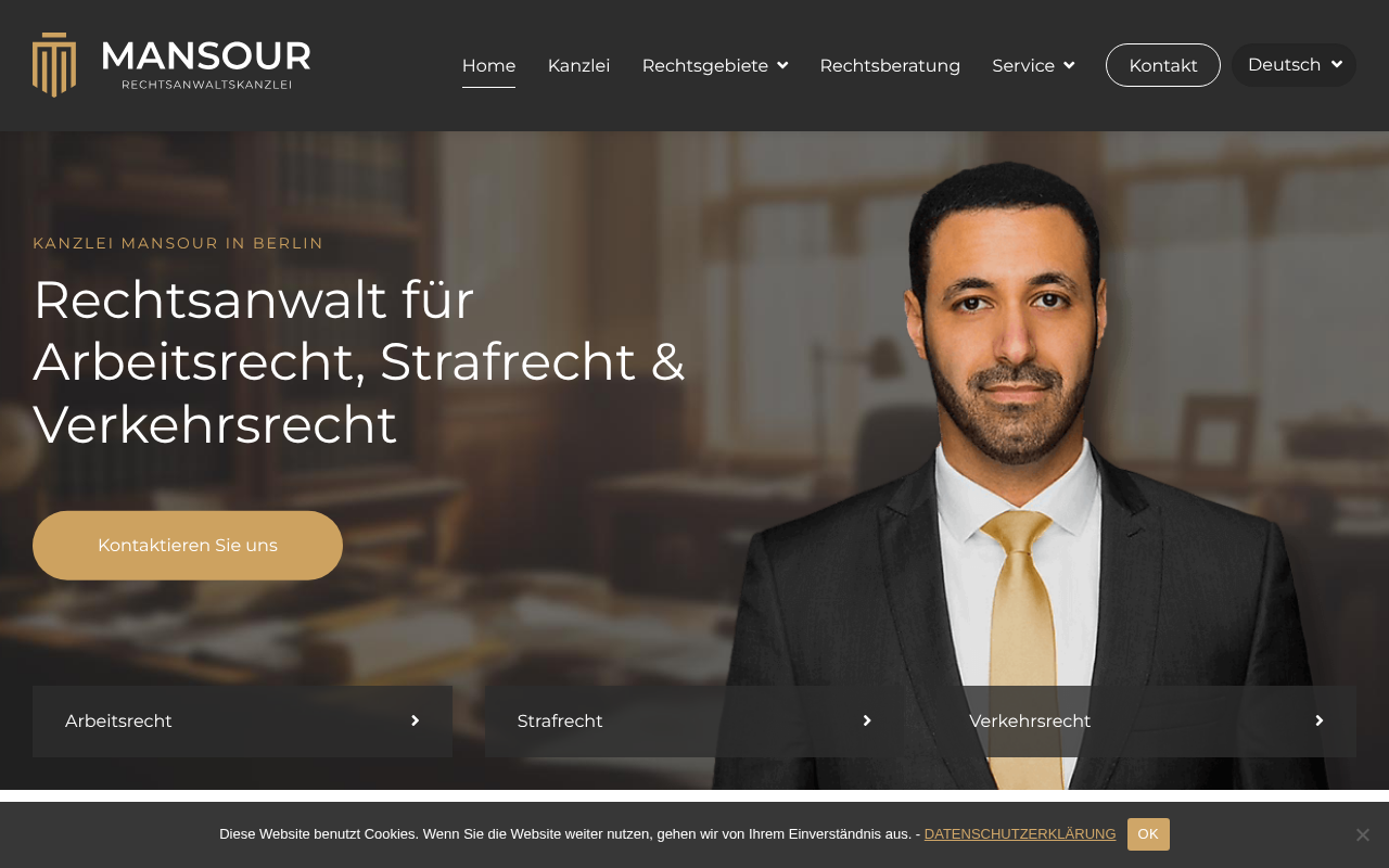Rechtsanwalt Naser Mansour screenshot