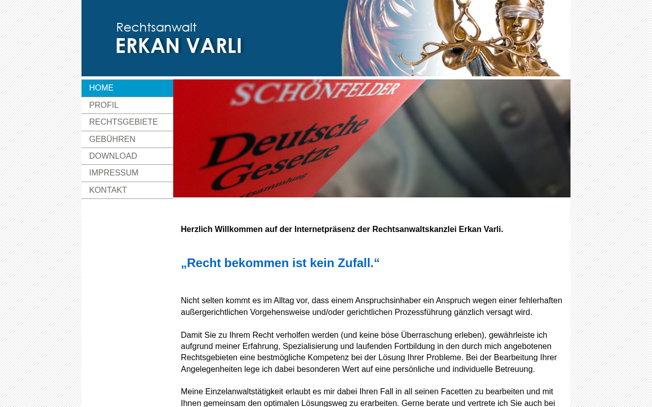 Rechtsanwalt Erkan Varli screenshot
