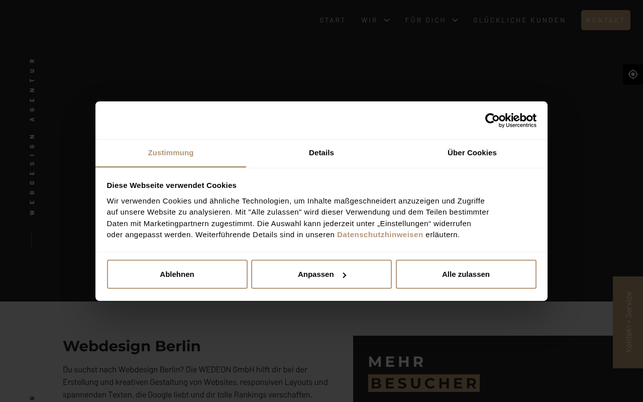 Webdesign Berlin - WEDEON GmbH screenshot