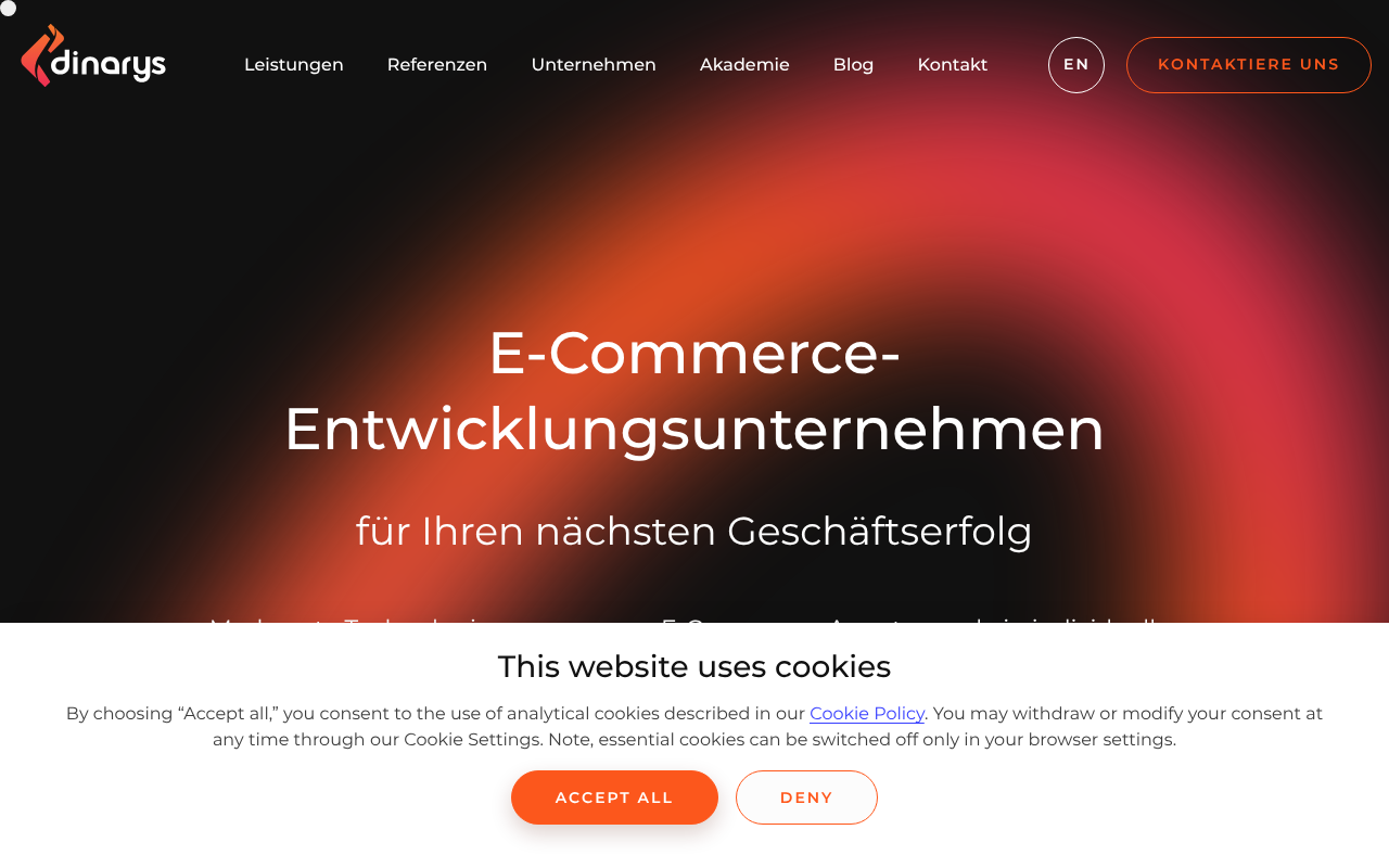 Dinarys GmbH screenshot