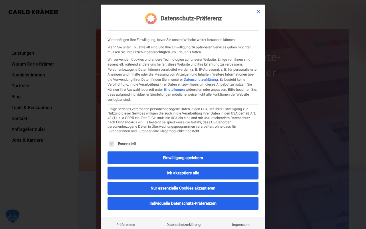 CarloMedia - Webdesign Agentur Berlin - WordPress screenshot