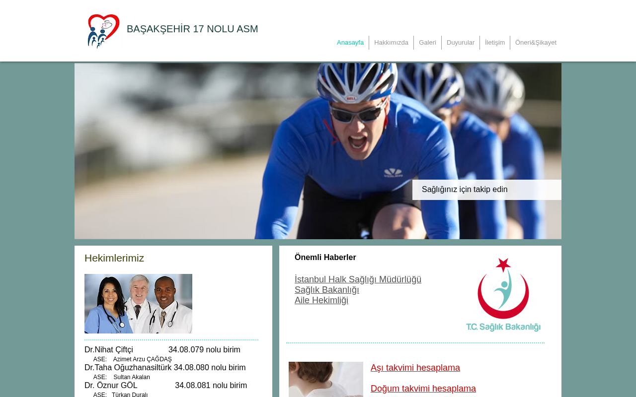 BAŞAKŞEHİR 17 NOLU AİLE SAĞLIĞI MERKEZİ screenshot