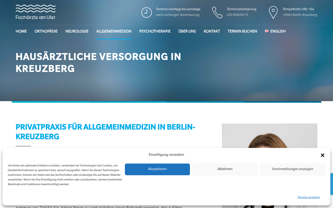 Dr. med. Petra Beitlich | Privatpraxis für Allgemeinmedizin in Berlin-Kreuzberg screenshot