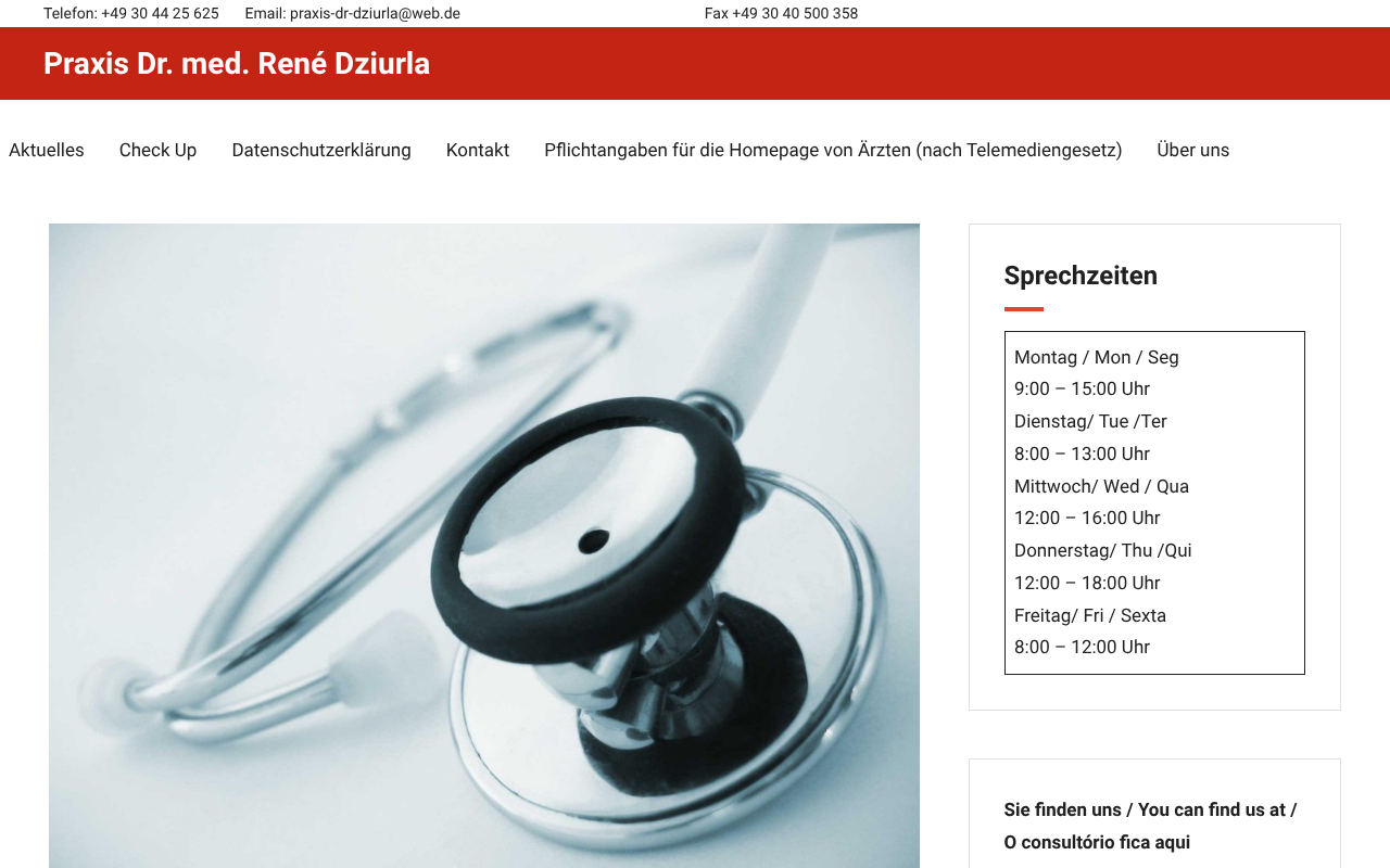 Dr. med. René Dziurla screenshot