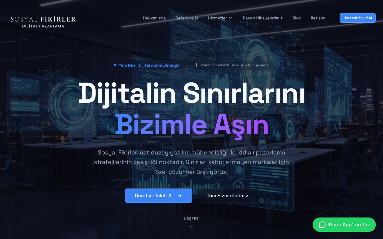 Sosyal Fikirler Dijital Pazarlama screenshot