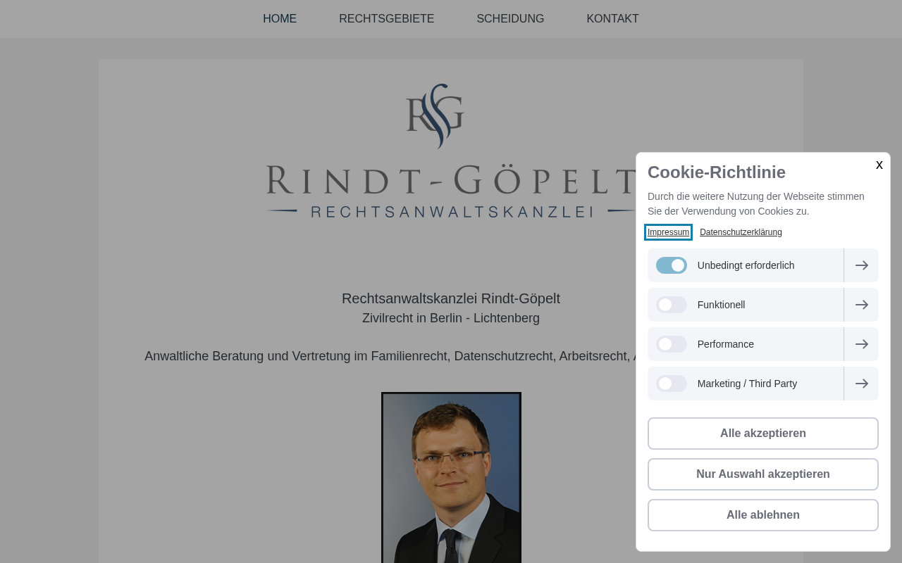 Rechtsanwaltskanzlei Rindt-Göpelt screenshot
