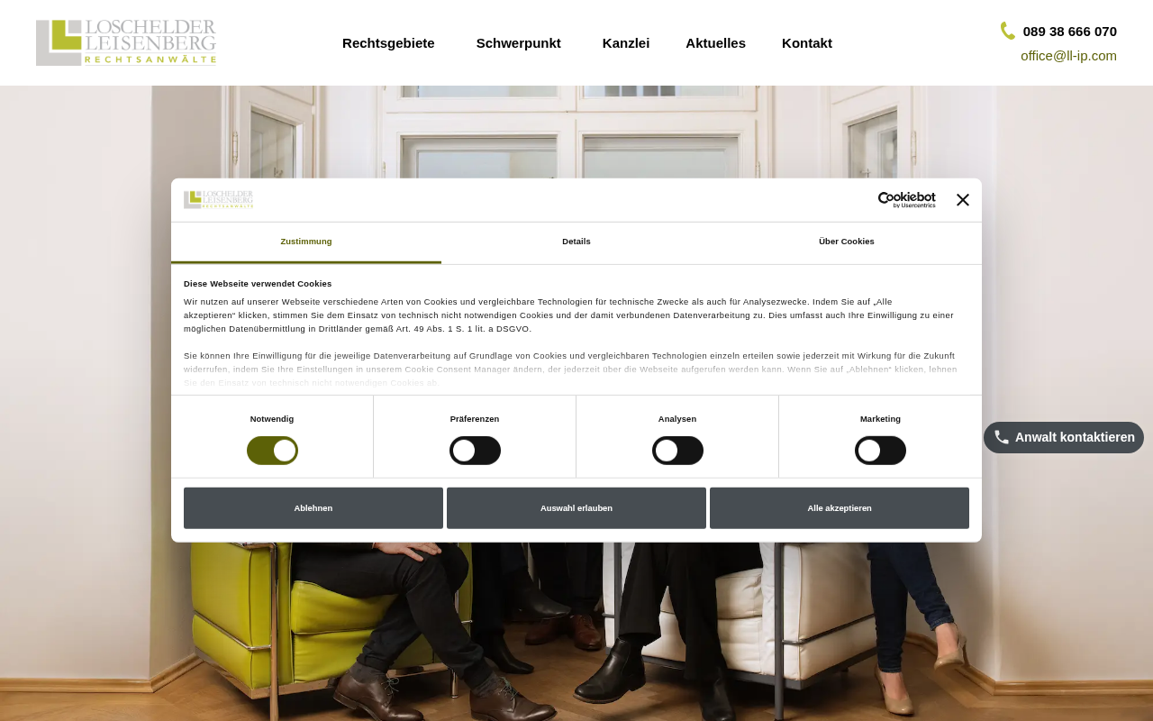 LoschelderLeisenberg Rechtsanwälte | Markenrecht, Wettbewerbsrecht, Medienrecht, Urheberrecht, Designrecht & IT Recht — Web Directory
