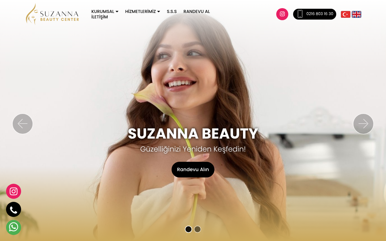 http://www.suzannabeauty.com screenshot