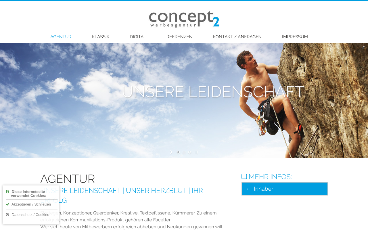 concept2 werbeagentur screenshot