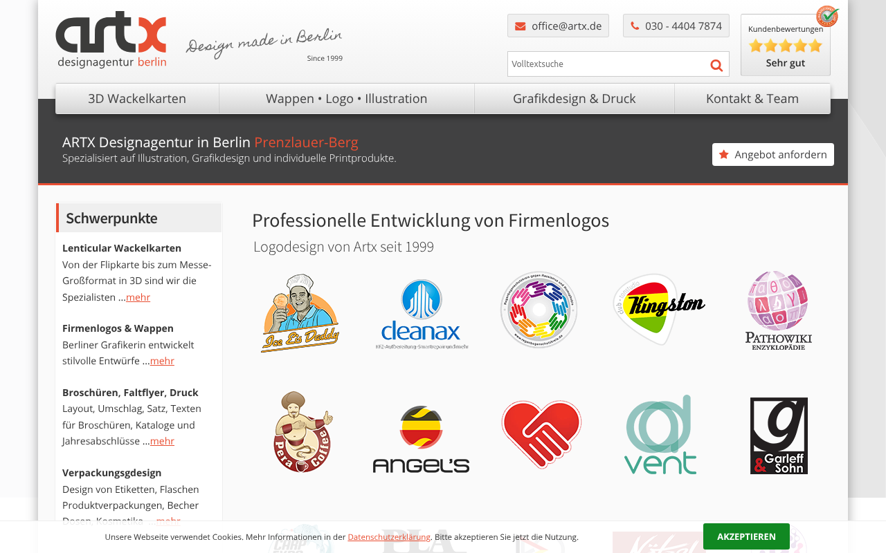 ARTX Designagentur – Lenticular / Lentikular Druck screenshot