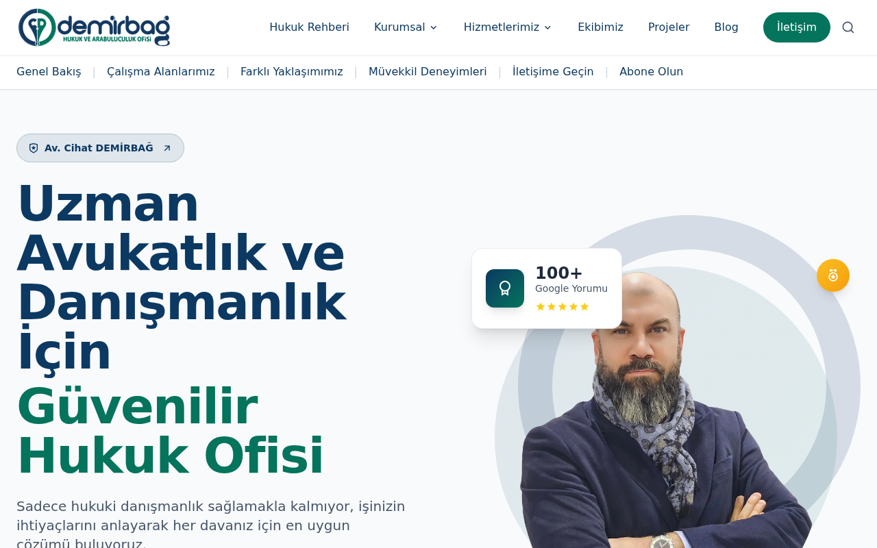 Avukat Cihat Demirbağ | İmar Gayrimenkul Kentsel Dönüşüm Tapu Avukatı screenshot