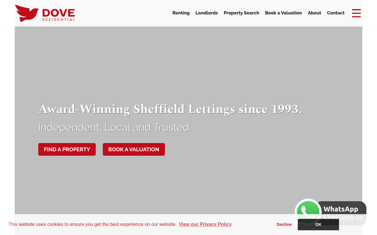 Dove Estate Agents - Residential Letting Agents in Sheffield screenshot