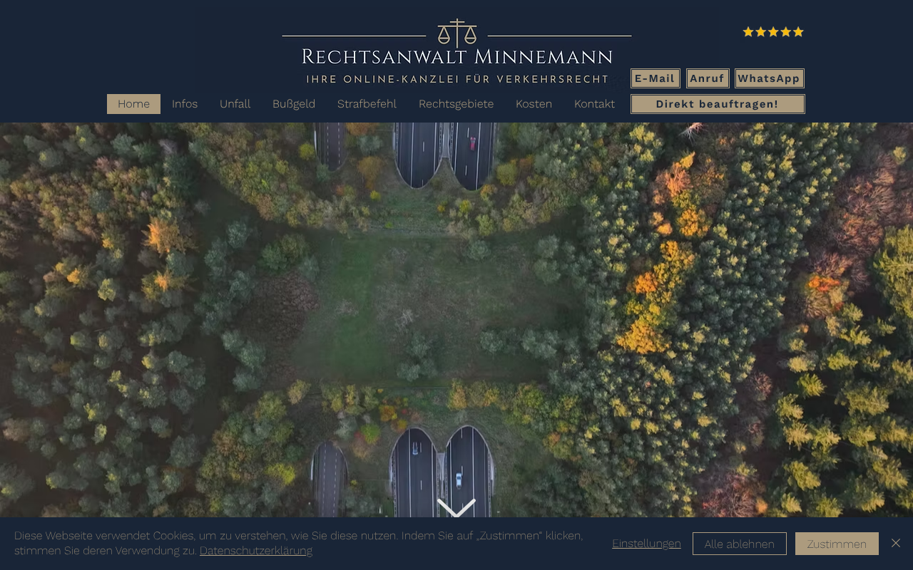 Rechtsanwalt Minnemann screenshot