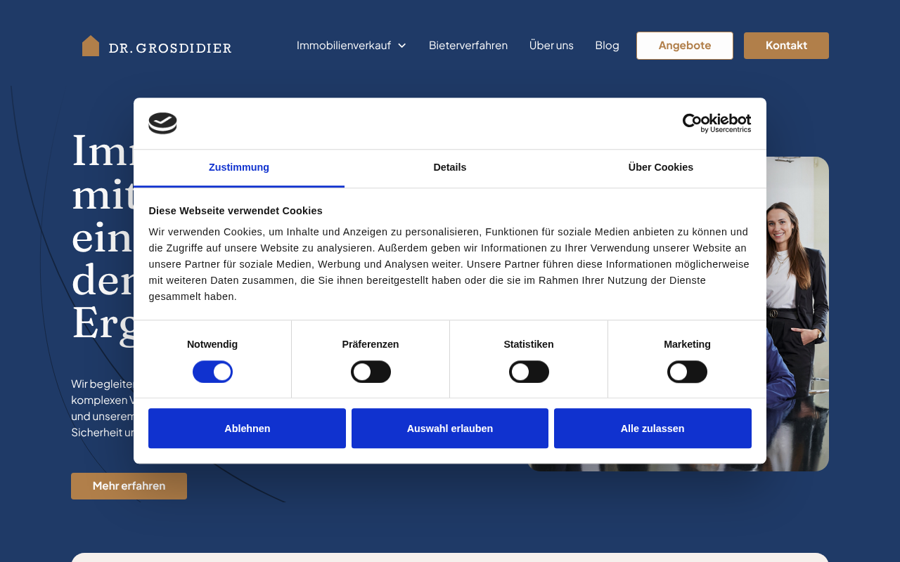 Dr. Gros Didier Immobilien GmbH & Co KG screenshot