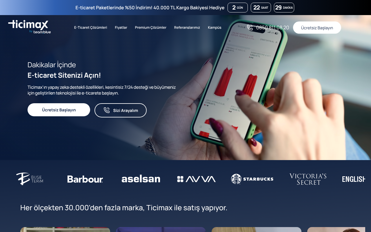 Ticimax screenshot