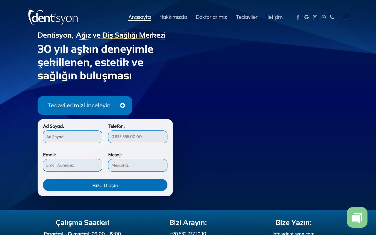 https://www.dentisyon.com screenshot