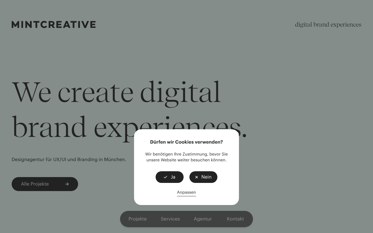 Mintcreative UX Agentur, Designagentur, München