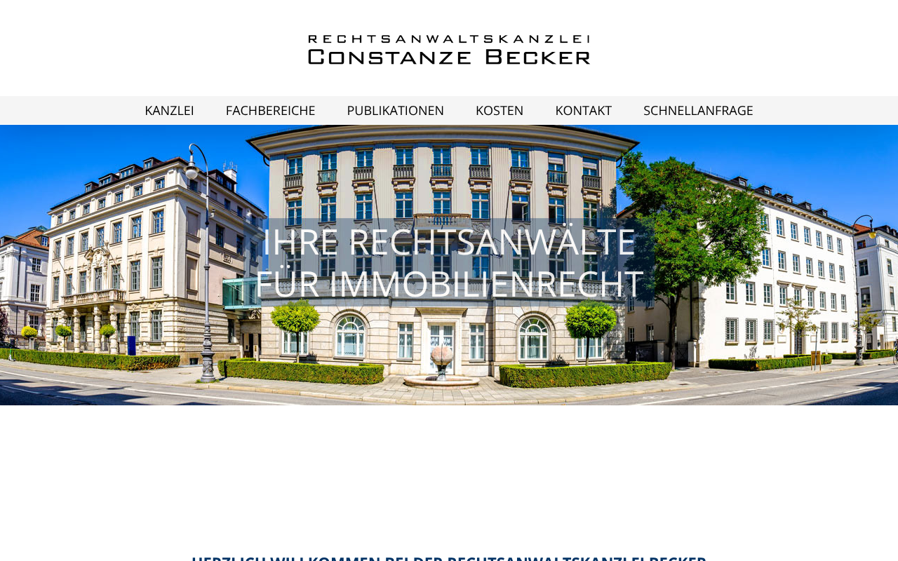 Rechtsanwaltskanzlei Becker, Fachanwälte für Mietrecht u. Wohnungseigentumsrecht screenshot