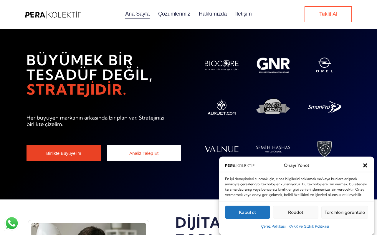 Pera Kolektif Dijital Pazarlama Reklam Ajansı screenshot