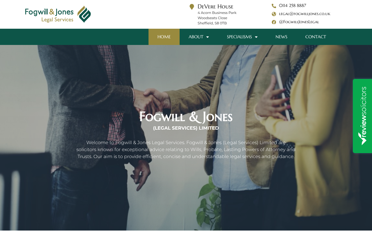 Fogwill & Jones Legal Services Limited Solicitors