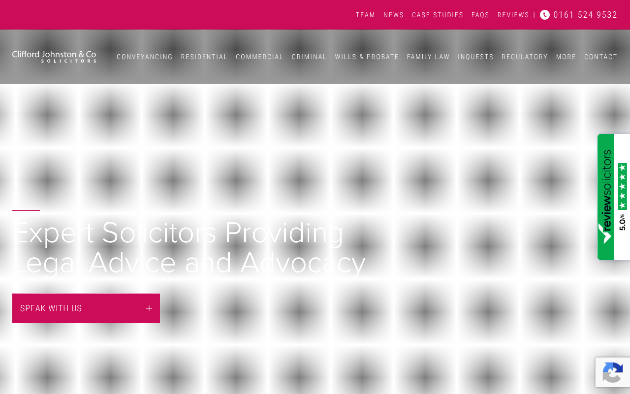Clifford Johnston & Co Solicitors Manchester screenshot