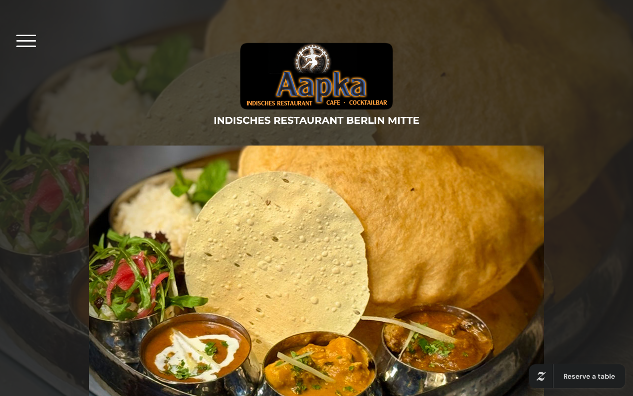 Aapka - Indisches Restaurant screenshot