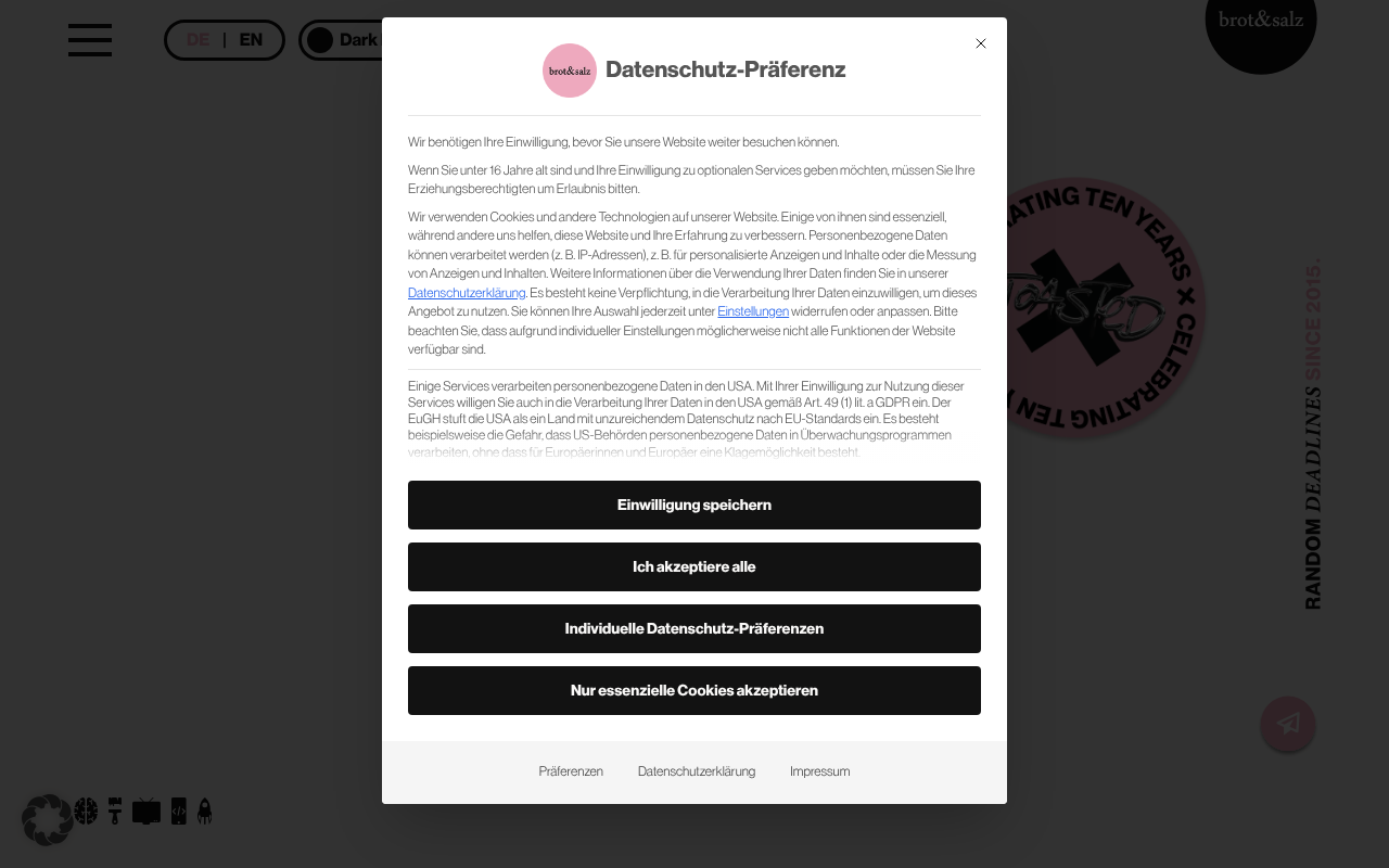 brot & salz - Werbeagentur screenshot