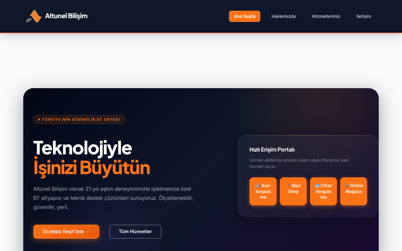 Altunel Bilişim Onarım Merkezi screenshot