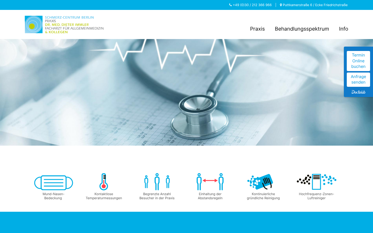 MVZ MED ON Schmerz-Centrum Berlin screenshot