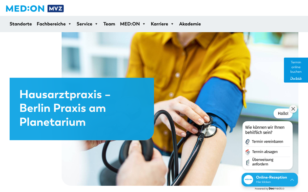 MED:ON Praxis am Planetarium — Web Directory