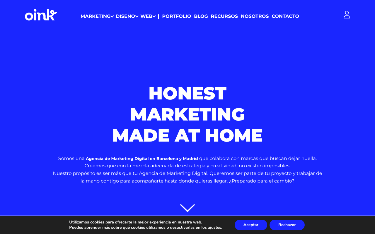 Oink my God | Agencia de Marketing Digital y Creativa screenshot