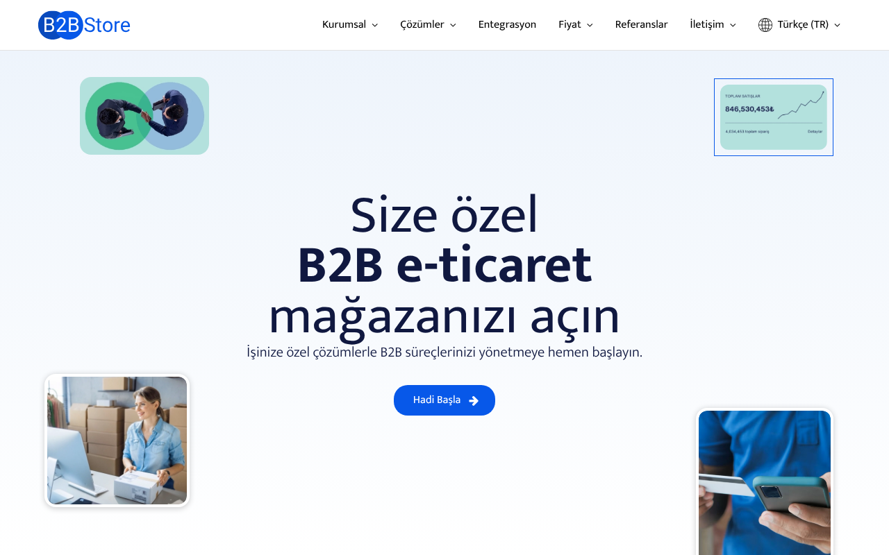 B2B Store - B2B ve E-Ticaret Yazılım Çözümleri screenshot