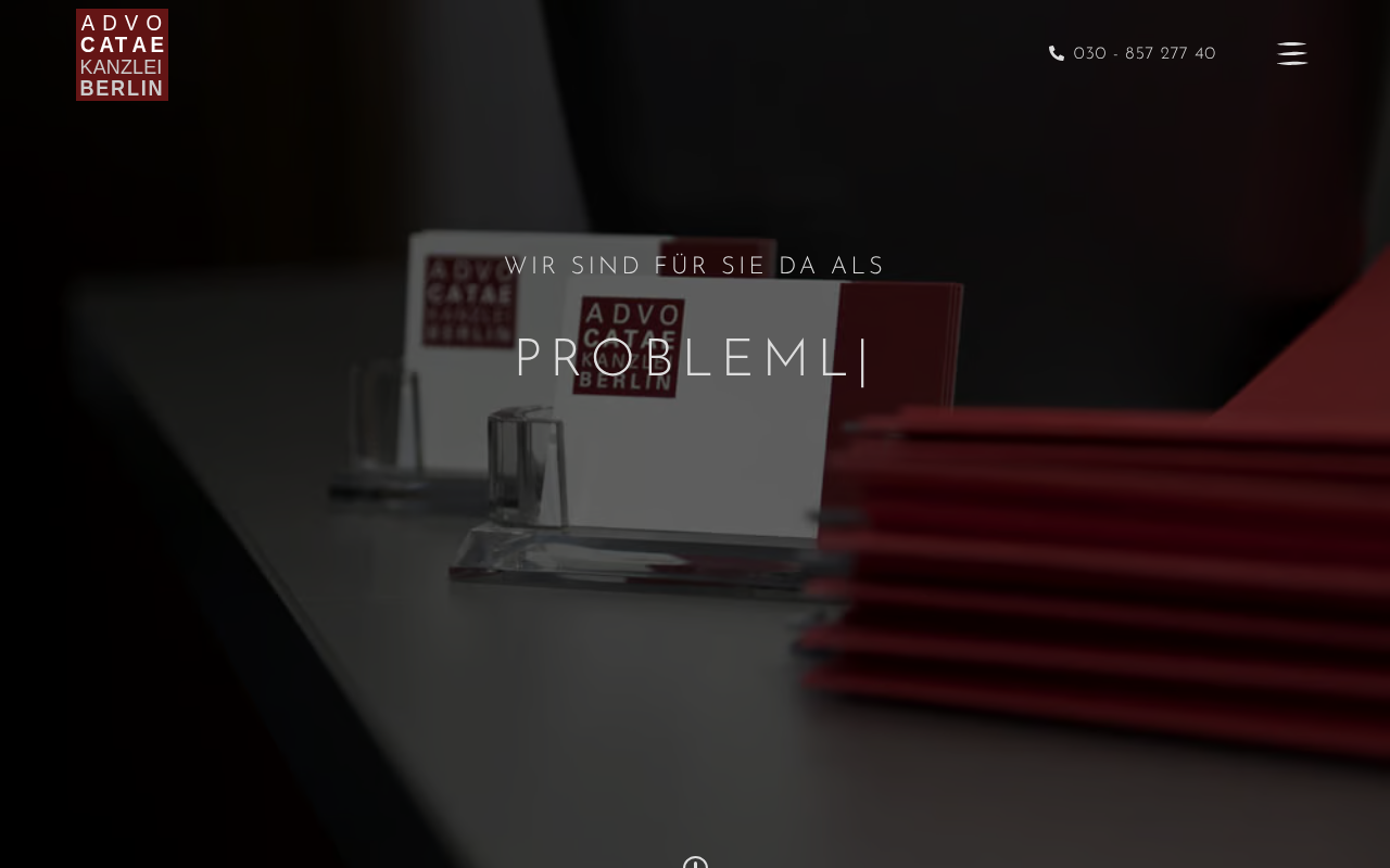 Advocatae Kanzlei Berlin screenshot