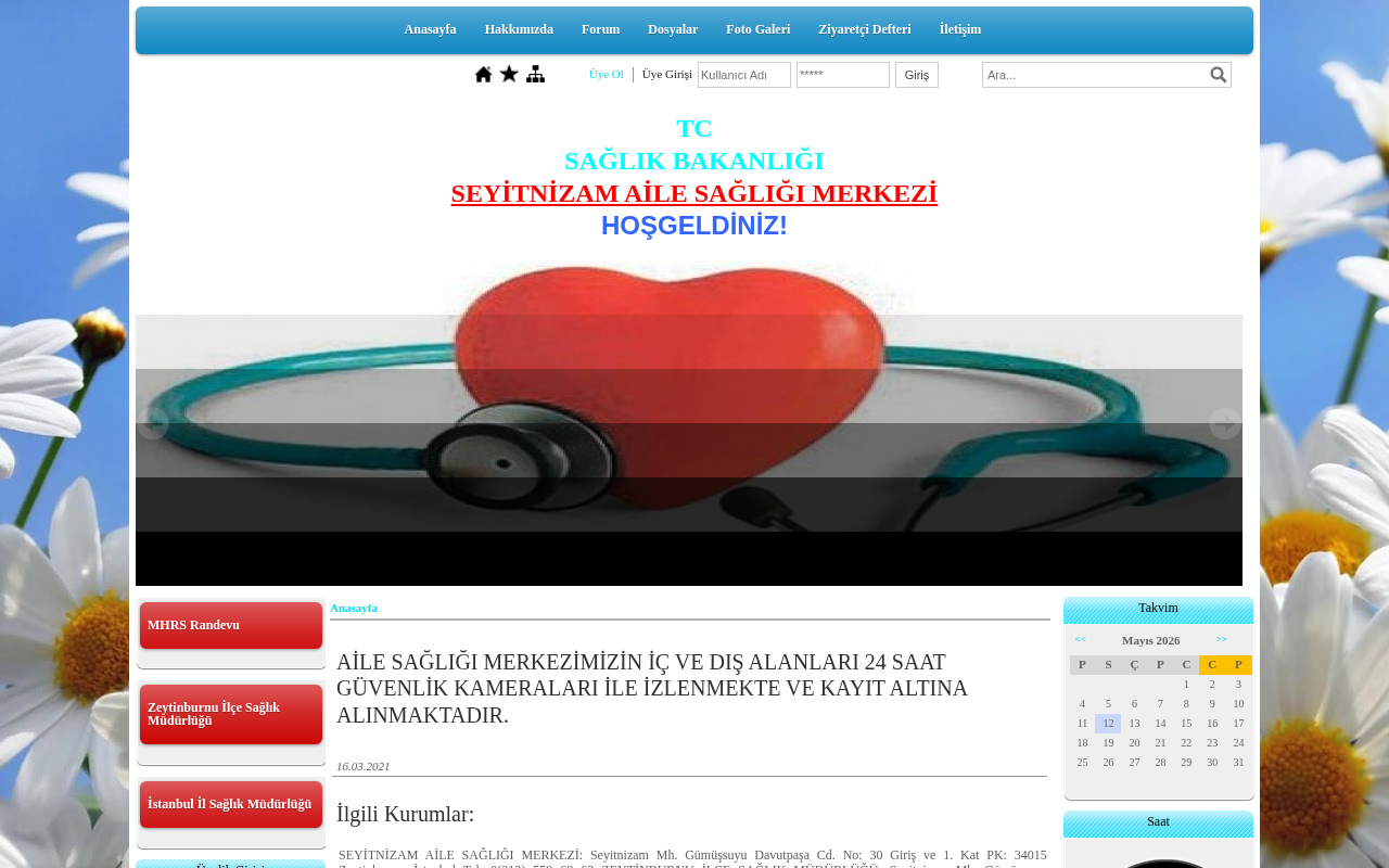 Zeytinburnu Toplum Sağlığı Merkezi screenshot