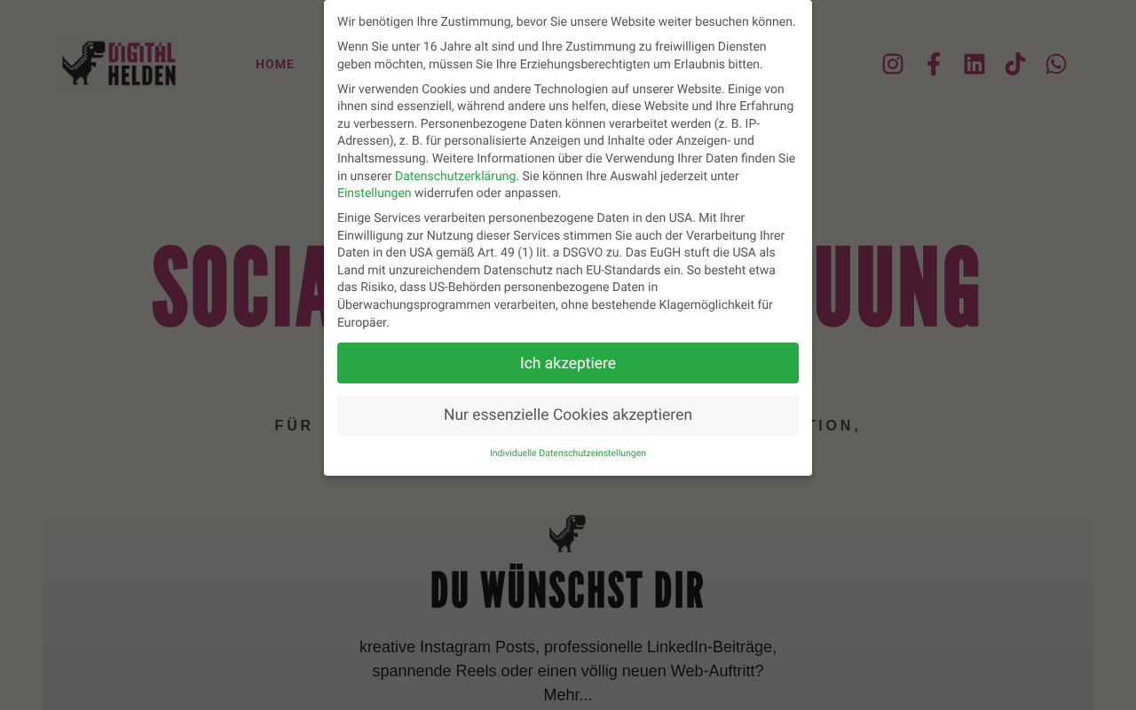 Werbeagentur Digital Helden - Die Social Media Agentur screenshot