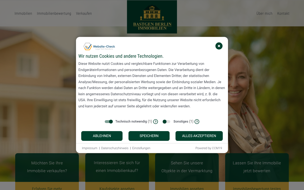 BASTGEN BERLIN IMMOBILIEN - Makler in Berlin Mitte screenshot