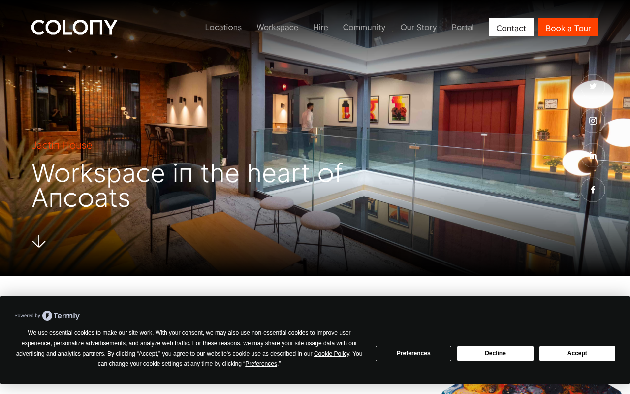 Colony Jactin House - Manchester Co-Working & Office Space screenshot