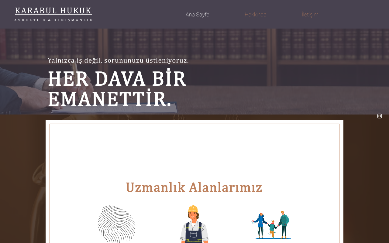 http://www.karabulhukuk.com screenshot