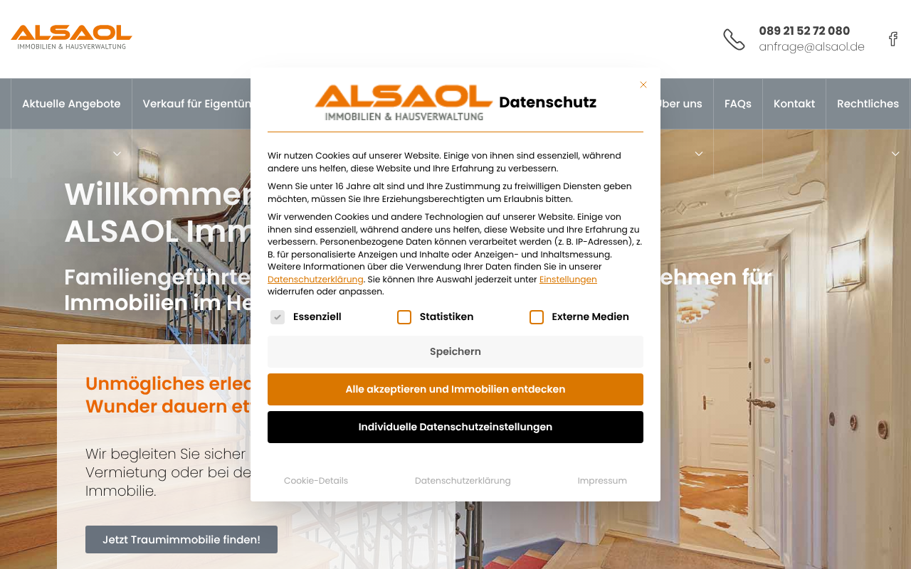 ALSAOL Immobilien & Hausverwaltungs GmbH screenshot