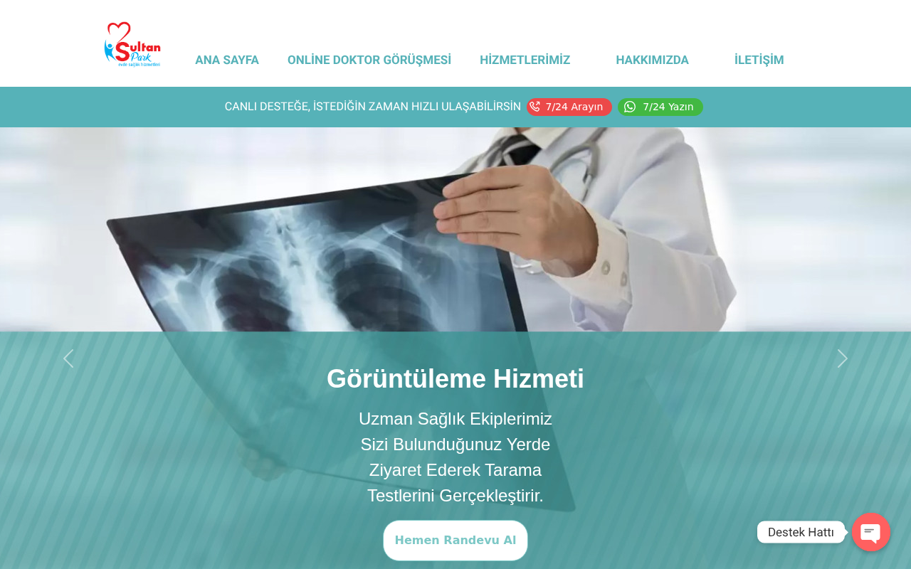 https://sultanevdesaglikhizmetleri.com screenshot