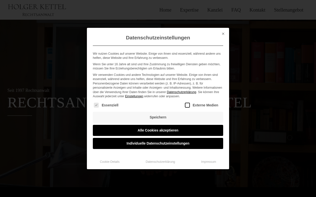 Rechtsanwalt Holger Kettel screenshot