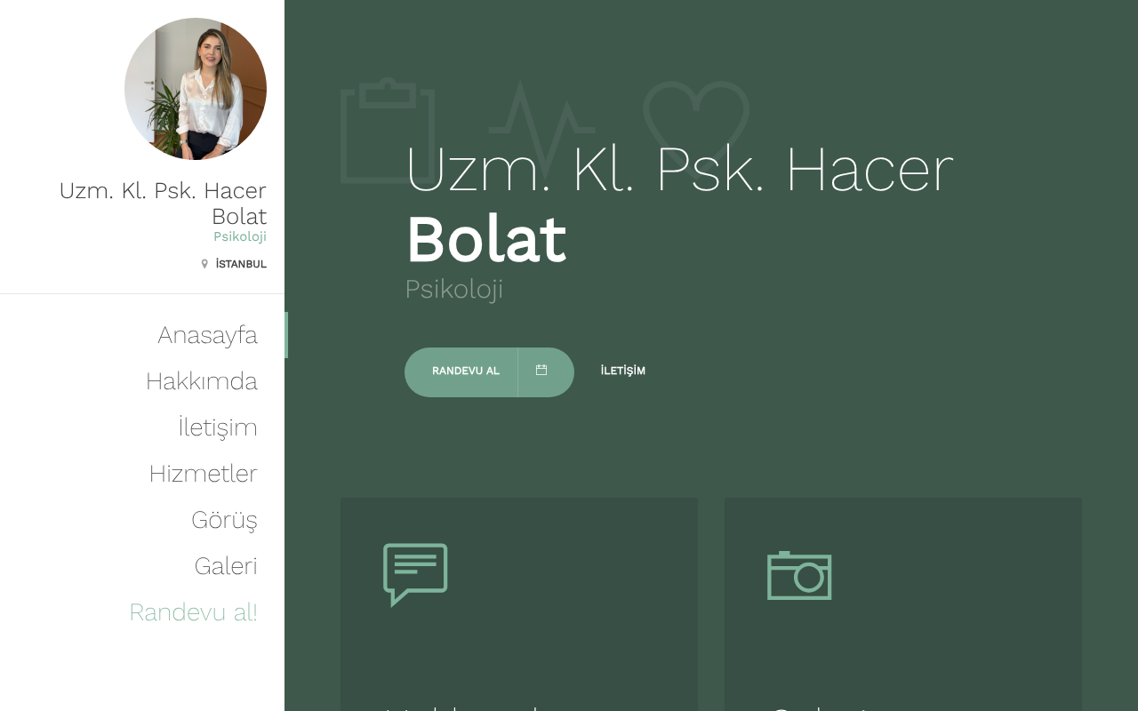 Uzman Klinik Psikolog Hacer Bolat